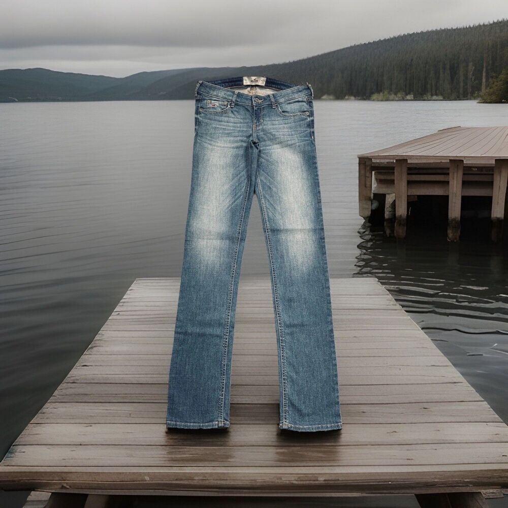 Hollister Skinny Jeans 5L (30x33) Blue Low Rise Denim Juniors New NWT